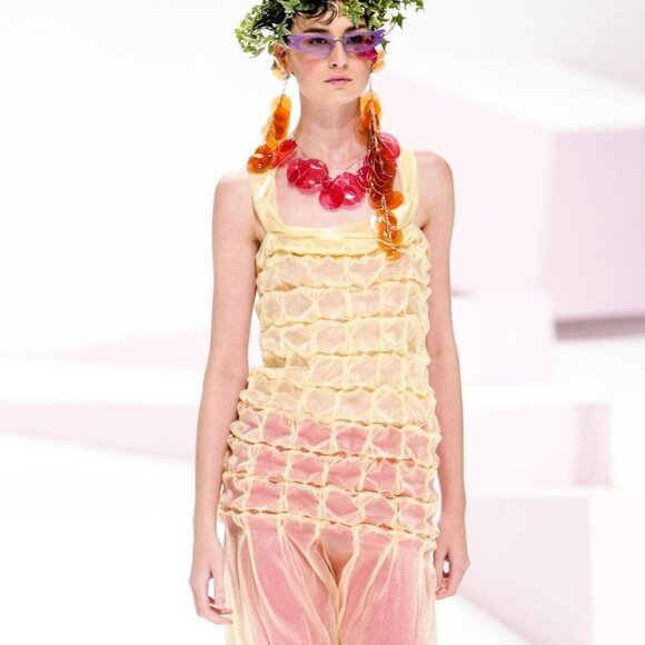 Issey Miyake 2002 rusched tube dress - Picture 7 of 9